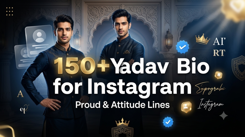 150+ Yadav Bio for Instagram: Proud & Attitude Lines