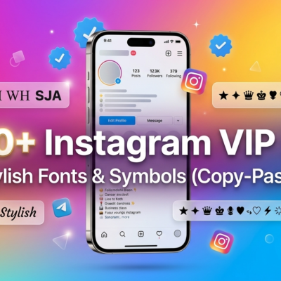 200+ Instagram VIP Bio: Stylish Fonts & Symbols