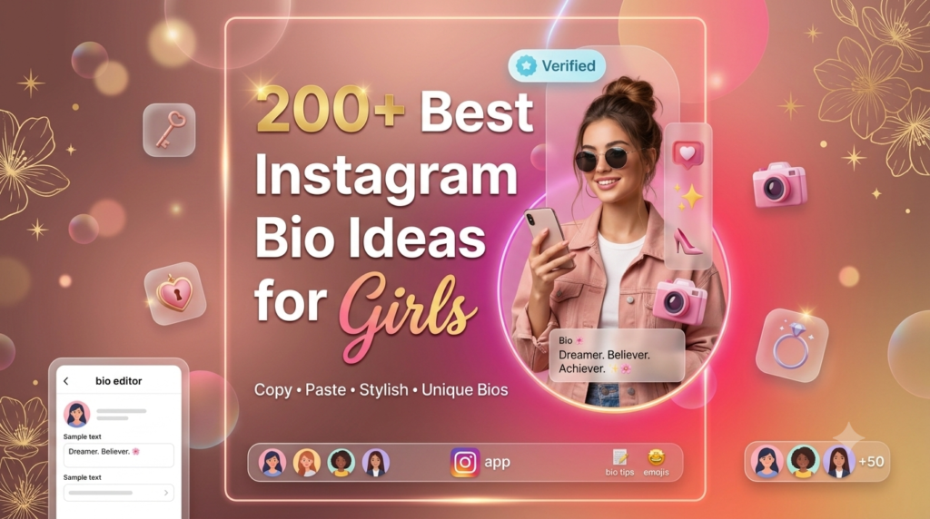 200+ Best Instagram Bio Ideas for Girls (2026)
