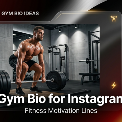 Gym Bio for Instagram: Fitness Motivation Lines